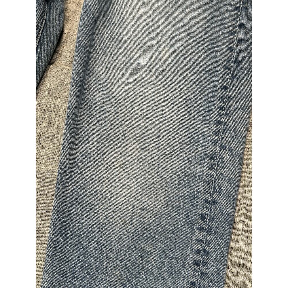 American Eagle Jeans Womens 8 Blue Denim Stretch Straight High Rise Medium Wash - Picture 7 of 16